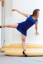 Alina - Beautiful Legs in Blue